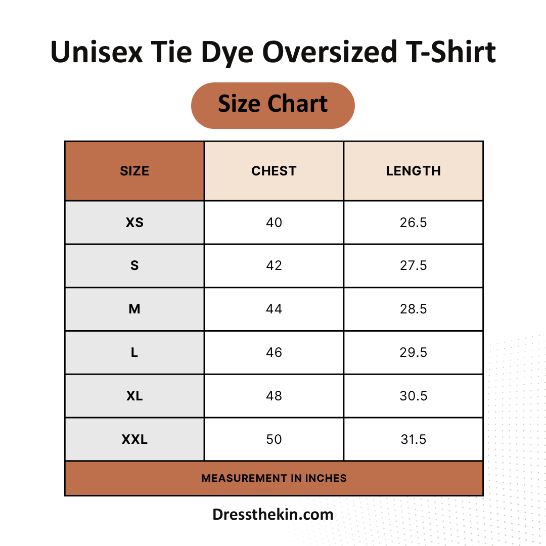 Unisex Tie Dye Oversized T-Shirt