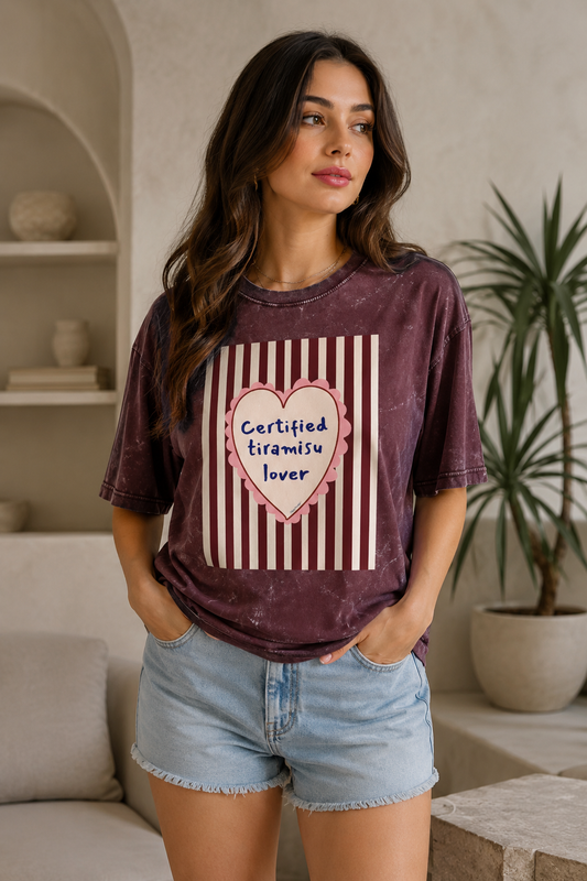 Women Acid Washed Oversized T-Shirt