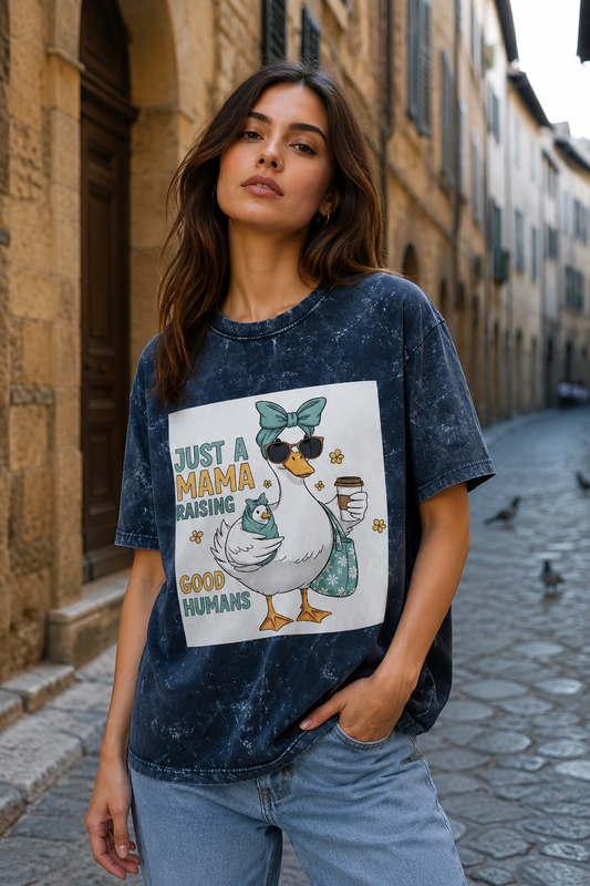 Women Acid Washed Oversized T-Shirt